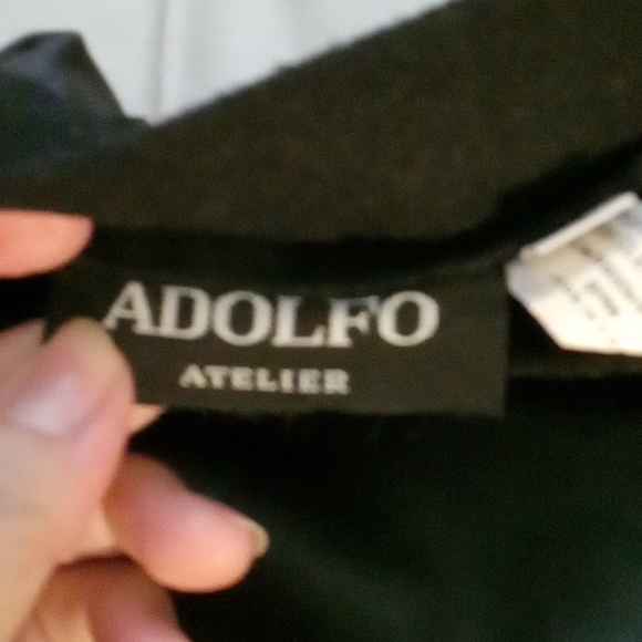 ADOLFO ATELIER skirt Black color Used Size 10 .Professionally Dri Clean Only - Picture 6 of 16